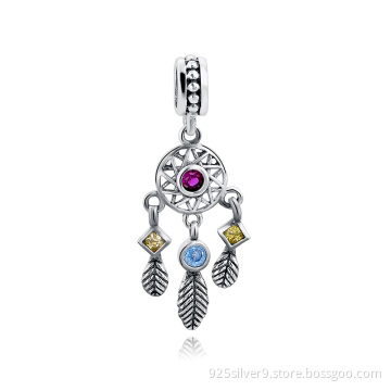Customized 925 sterling silver oxidation charms/beads